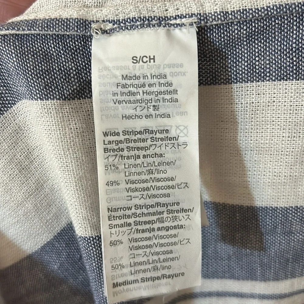 NWT J. Crew Chambray cover-up dress in stripe blue size